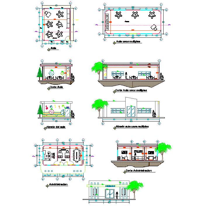 Auditorium layout plan dwg file
