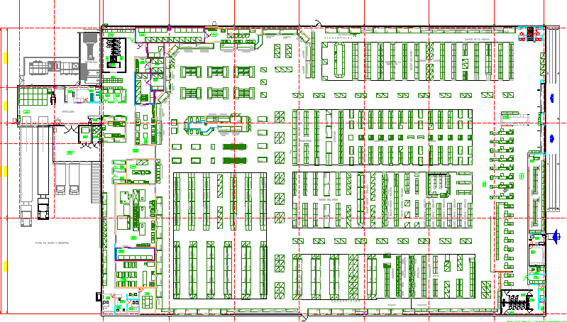 Aura mall architecture layout plan details dwg file