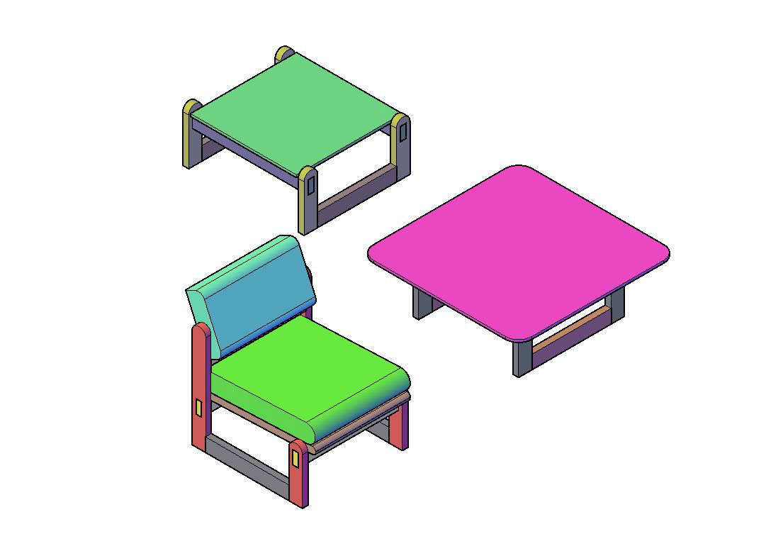 AutoCAD 3d Blocks Furniture Free Download