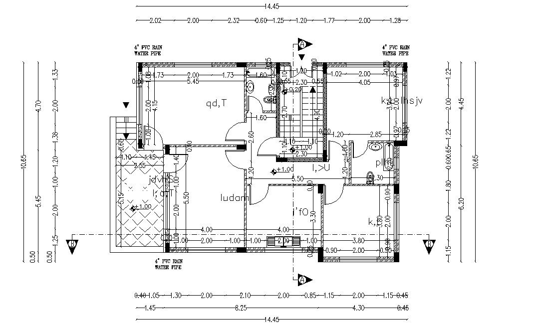 AutoCAD Construction House Working Plan CAD Drawing
