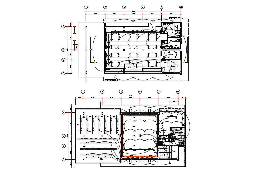 AutoCAD Drawing Electric Plan Of banquet hall DWG File