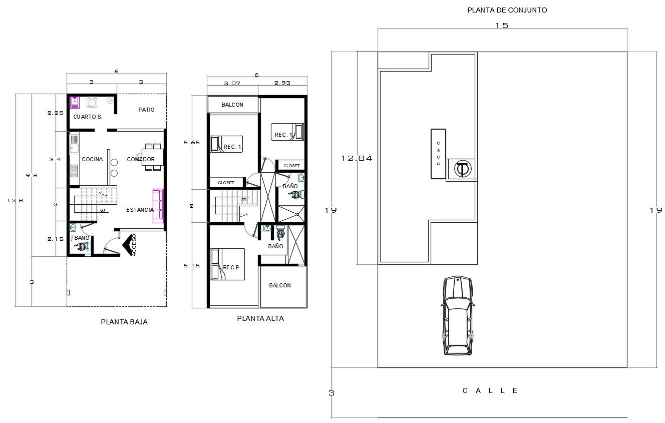 AutoCAD File Methods Of 3 Bhk Small Bungalow Planning Cad Drawing Domination