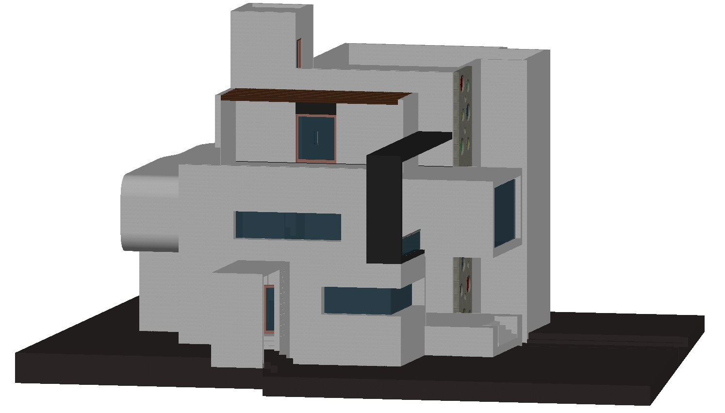 AutoCAD File in 3D Bungalow Design with DWG files & Elevation view