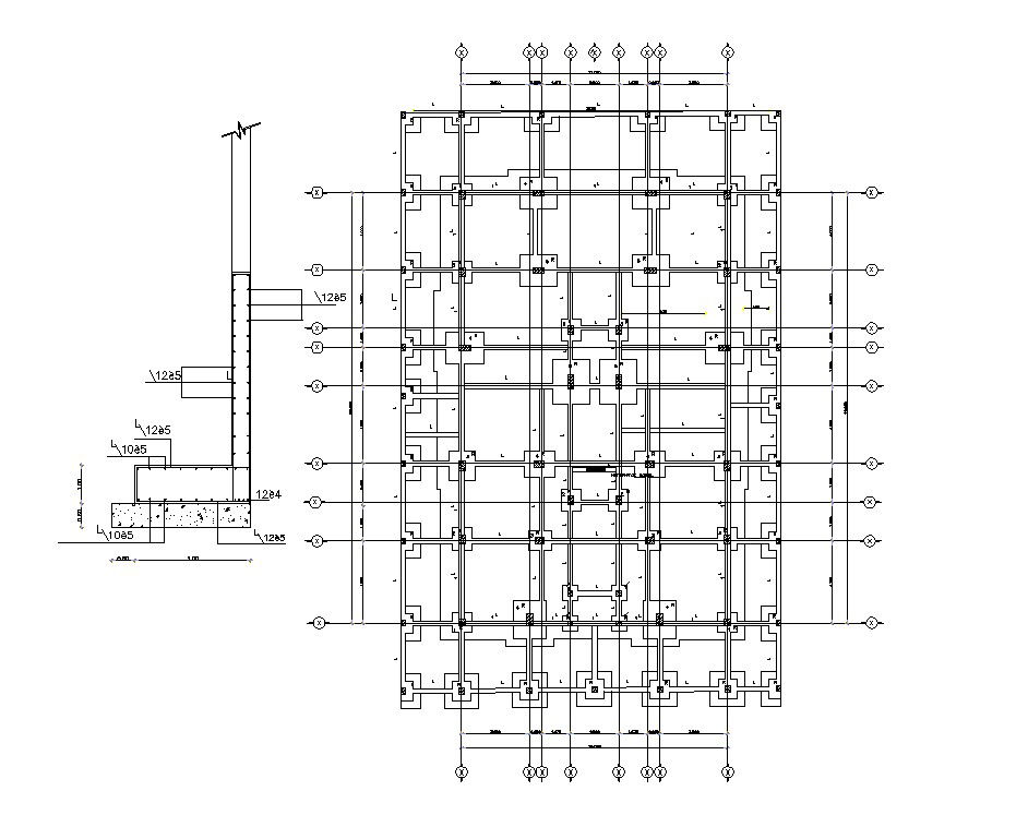 AutoCAD File Column Foundation Construction Design CAD File