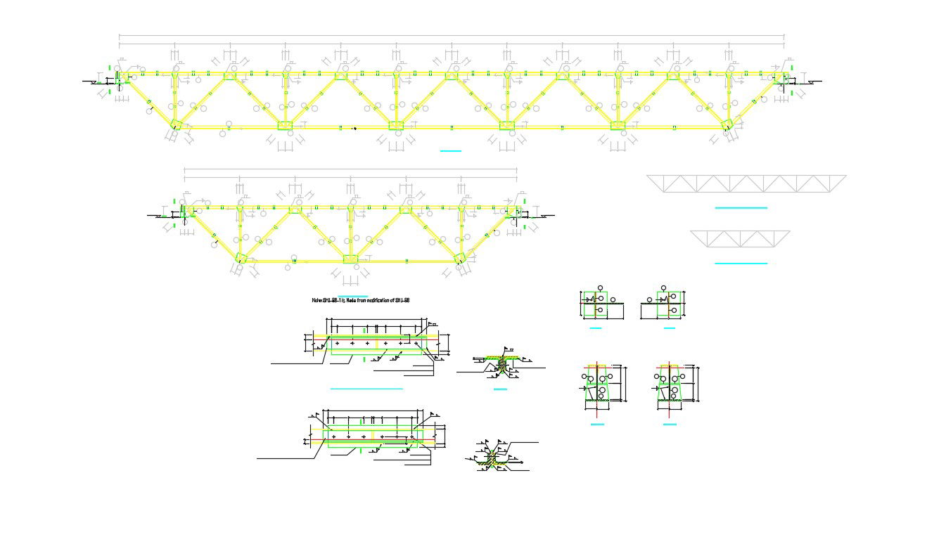 AutoCAD File Steel Truss Connection Design