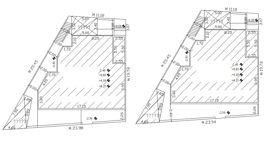 AutoCAD File Survey Plot And Building Demarcation Plan