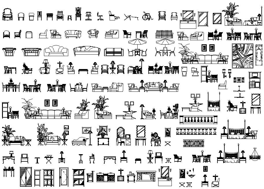 AutoCAD Furniture Blocks Download