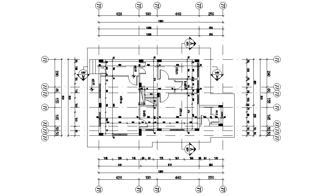 AutoCAD Working House Plan With Dimension CAD Drawing
