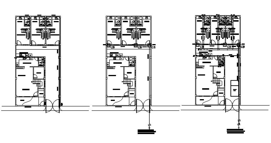 AutoCAD 2D DWG drawing file has the details of house plan. Download the 2D Autocad DWG drawing file.