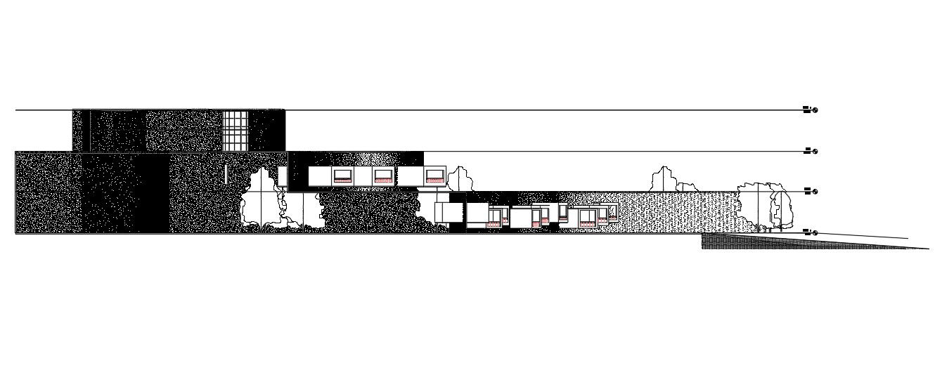 AutoCAD 2D DWG file having the exterior design, Section, and elevation details of the Office building. Download the AutoCAD DWG file.
