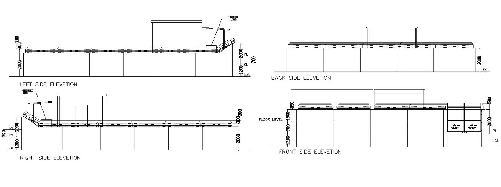 AutoCAD 2D DWG file of the 40meter telecommunication tower indoor details. Download the AutoCAD DWG file