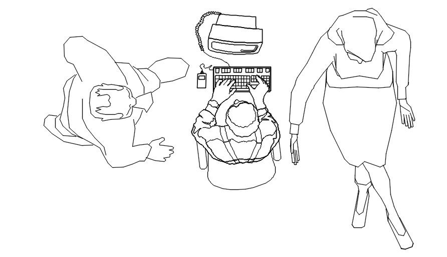 AutoCAD 2D blocks of human in CAD drawing, CAD file, dwg file