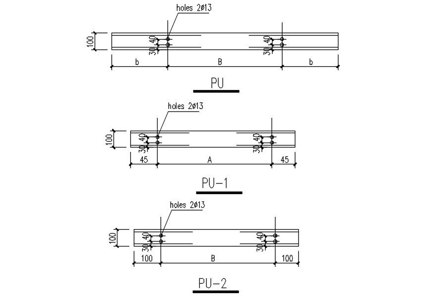 AutoCAD 2D drawing of SIMPLE STEEL AWNING FOR PLANT, dwg file, CAD file