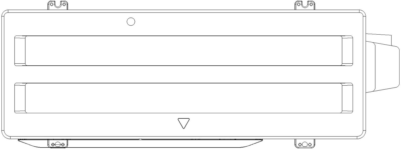AutoCAD 2D drawing of dual compressor air conditioner