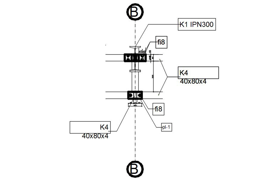 Steel Plates with Anchor Bolts AutoCAD 2D DWG CAD Drawing