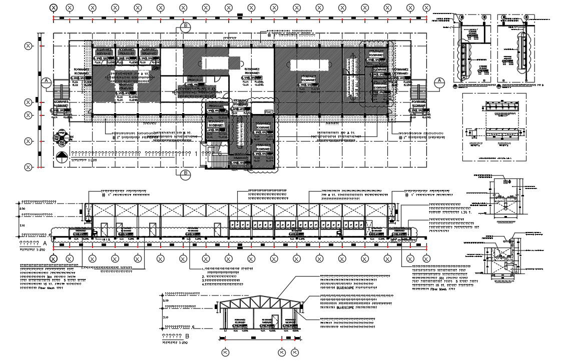 AutoCAD 2D of Plumbing section of a building . Download the AutoCAD DWG file.
