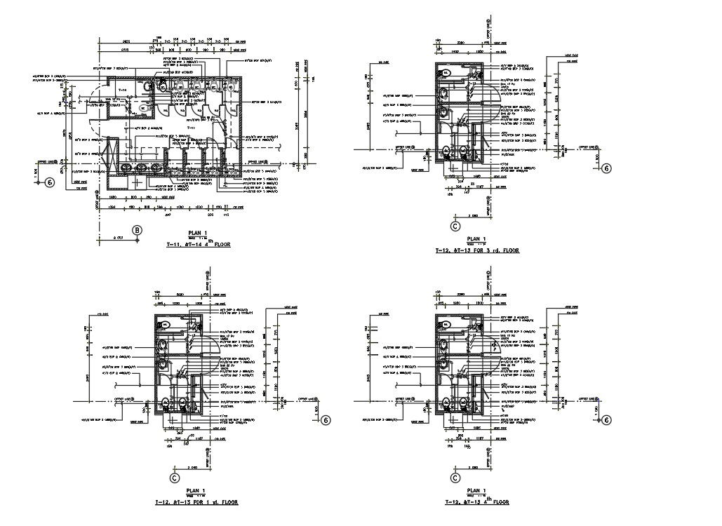 AutoCAD 2D of Section Plan of a CW waste Pipe . Download the AutoCAD DWG file.