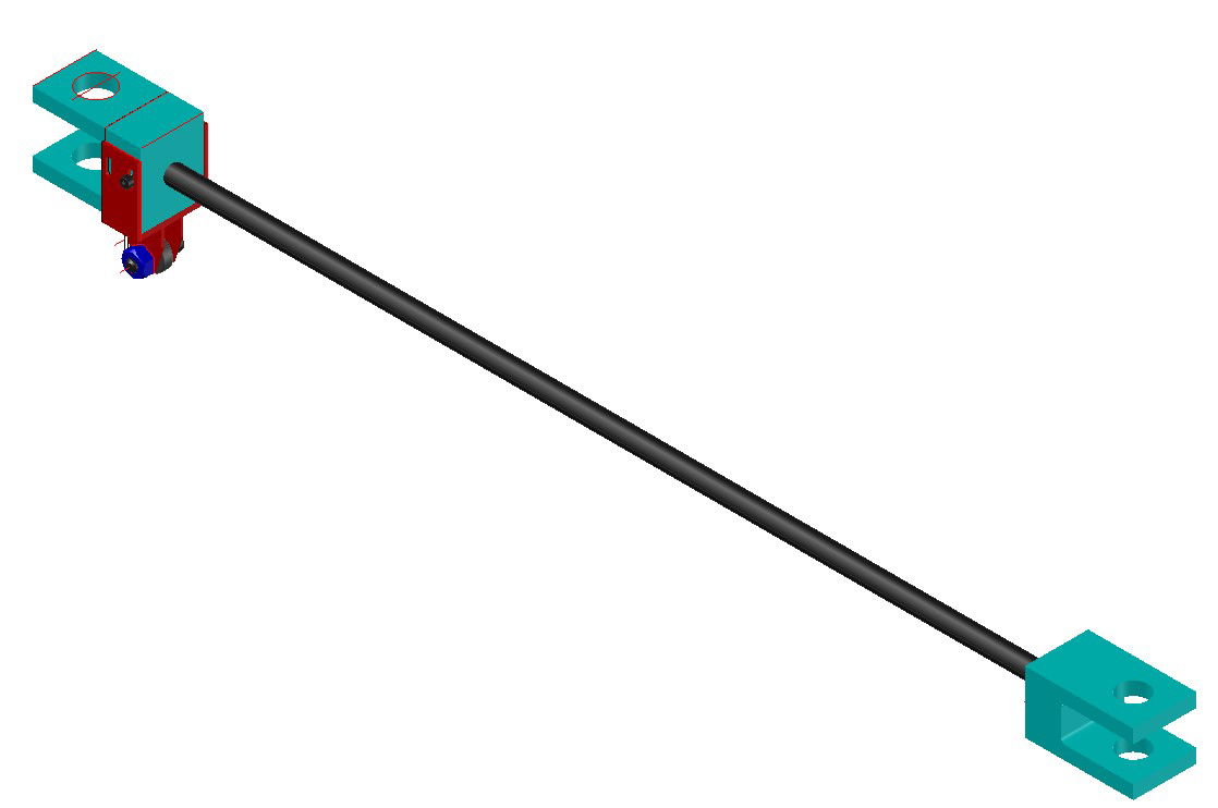 AutoCAD 3D Drawing of the machinery Load cell shaft 2,600 x 70 x 82 with Stud Elevation drawing is given in this CAD DWG file.Download now.