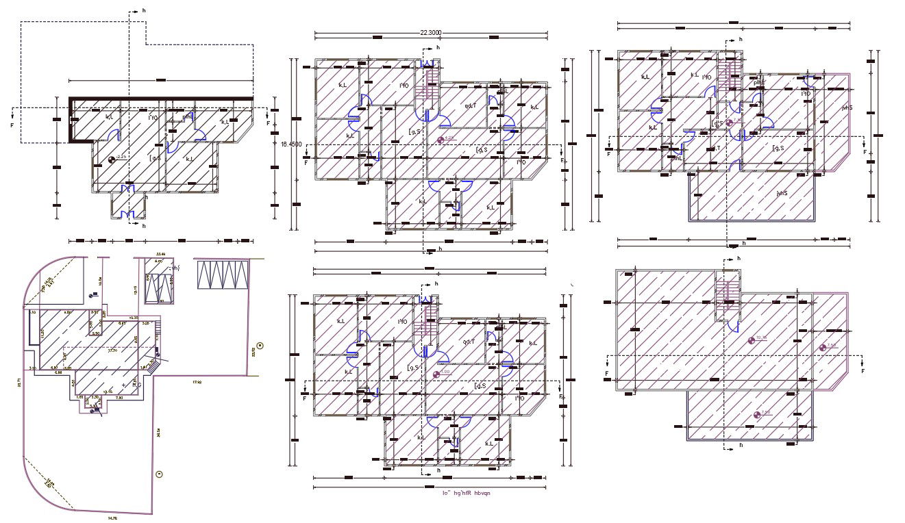 AutoCAD Apartment Floor Plan Design DWG File