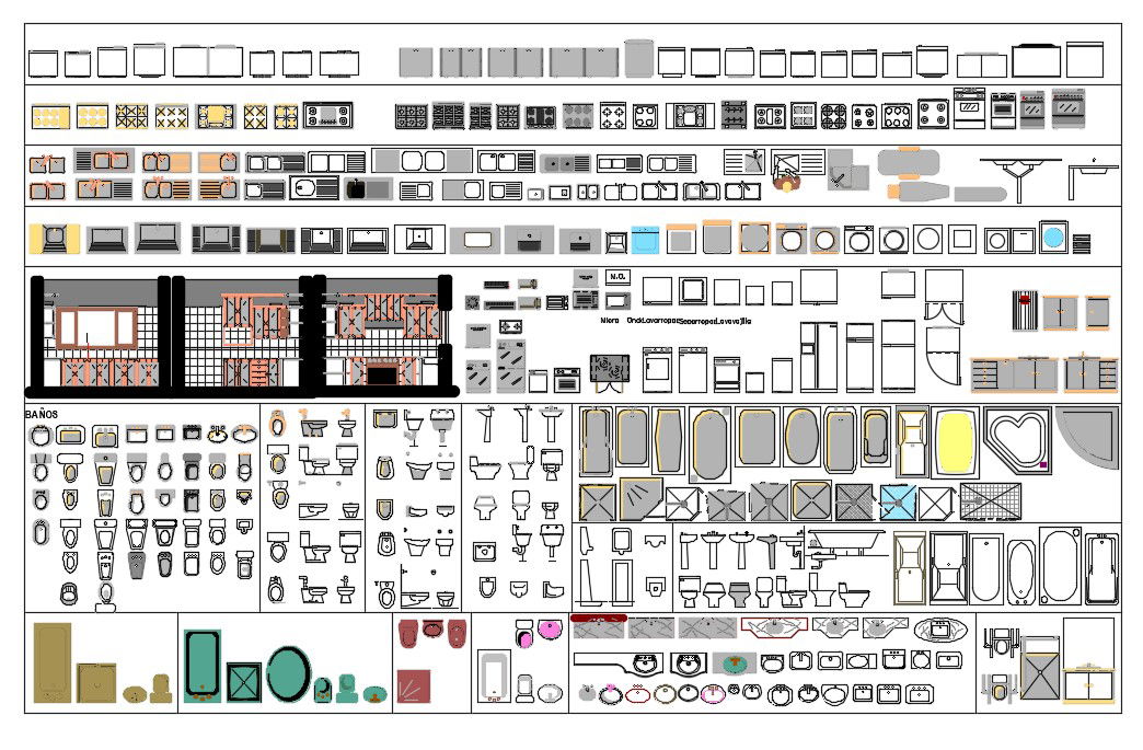 AutoCAD Blocks Download Free DWG File