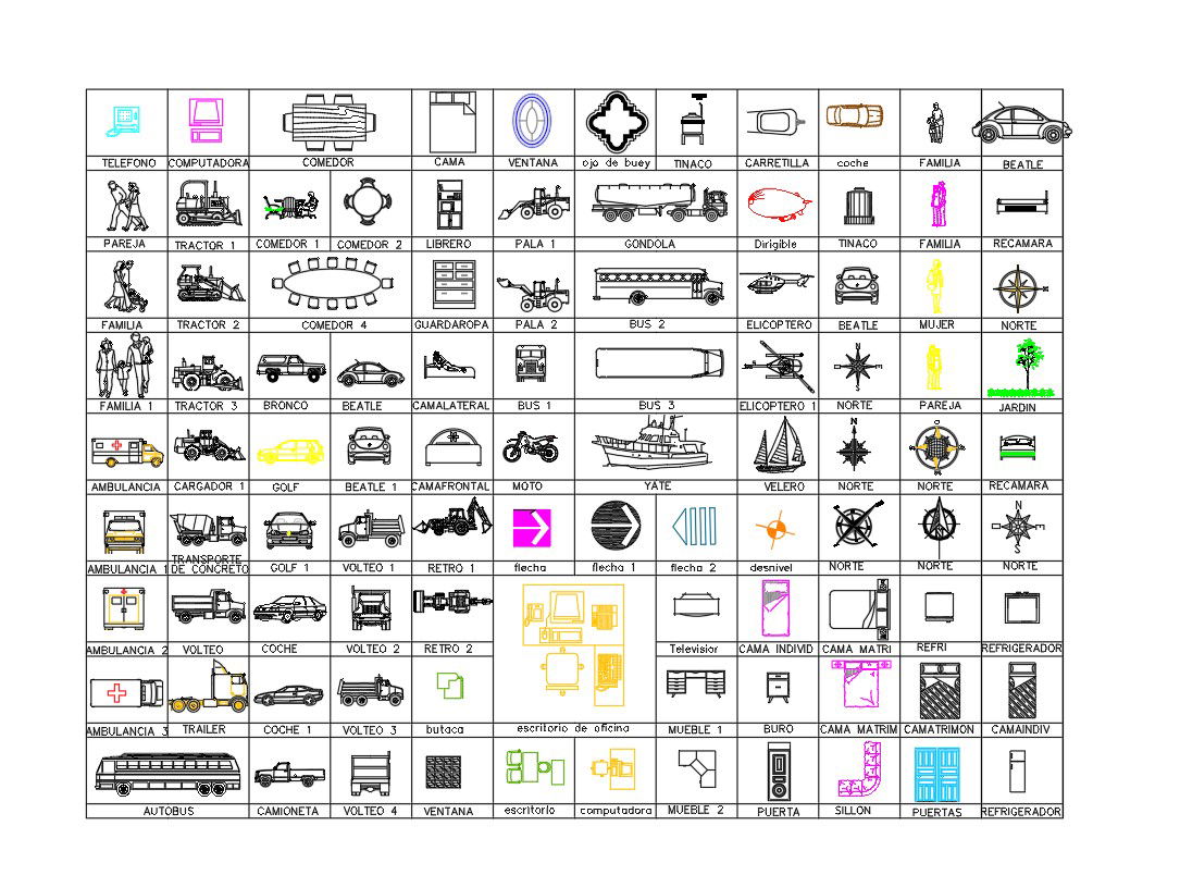AutoCAD Blocks Free Download DWG File