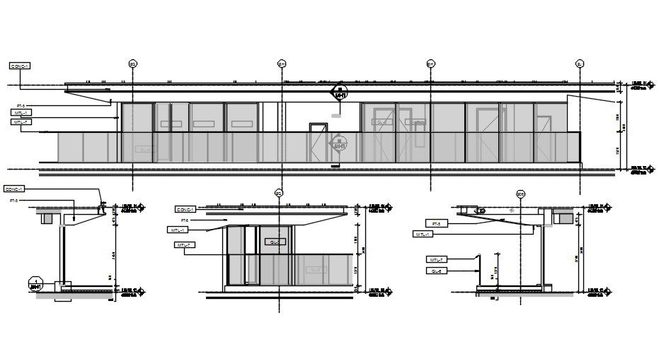 AutoCAD DWG 2D Drawing File given the details of the Facade system sectional details of the building.Download the AutoCAD DWG file now.