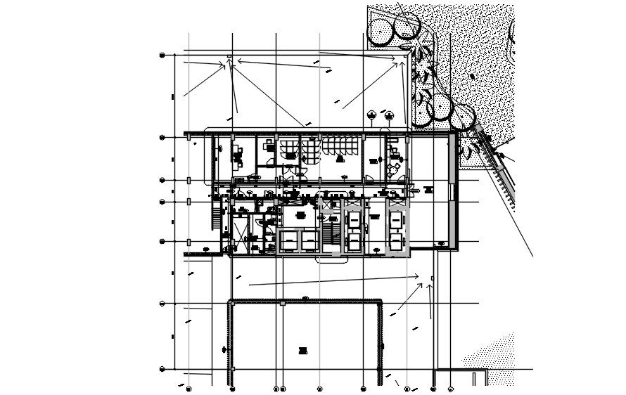 AutoCAD DWG 2d Drawings are given in this Hotel mezzanine floor plan design details. Download the AutoCAD 2D DWG file.