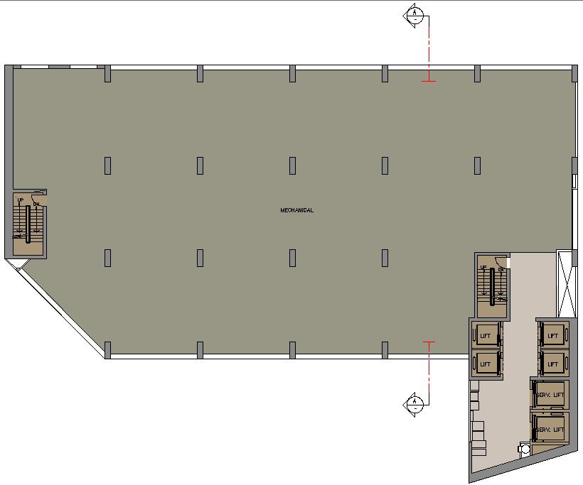 AutoCAD DWG Drawing file shows the typical column plan of the service apartment house, Download the Autocad dwg file.