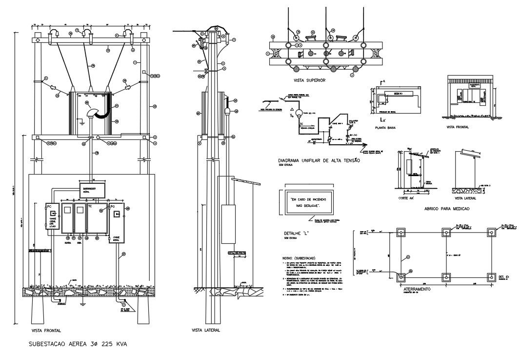AutoCAD DWG Drawing of the Electrical Installation project plan drawing details is given.Download the AutoCAD 2D DWG file.