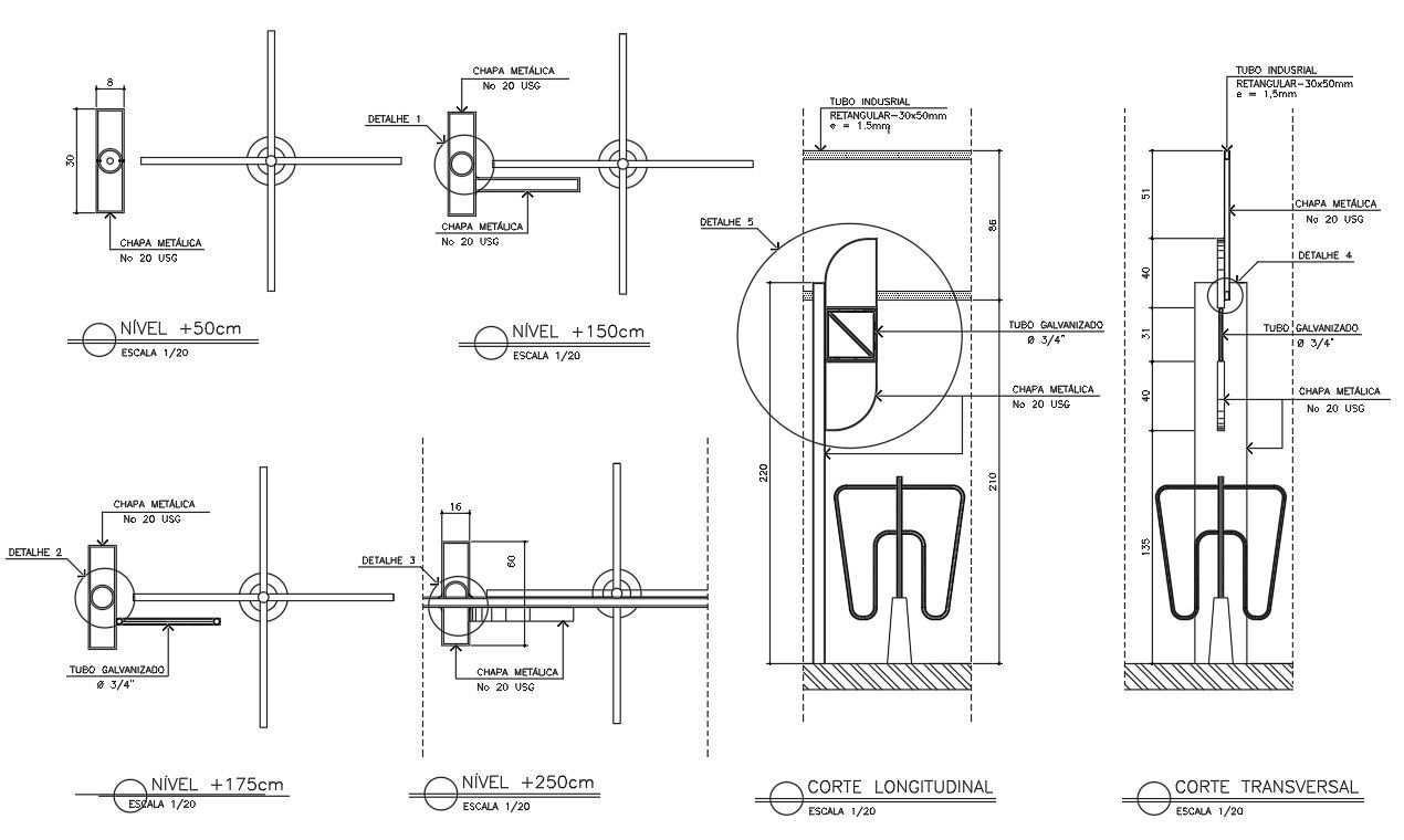 AutoCAD DWG Drawing of the totem detailed section drawing details is given. Download the AutoCAD 2D DWG file.