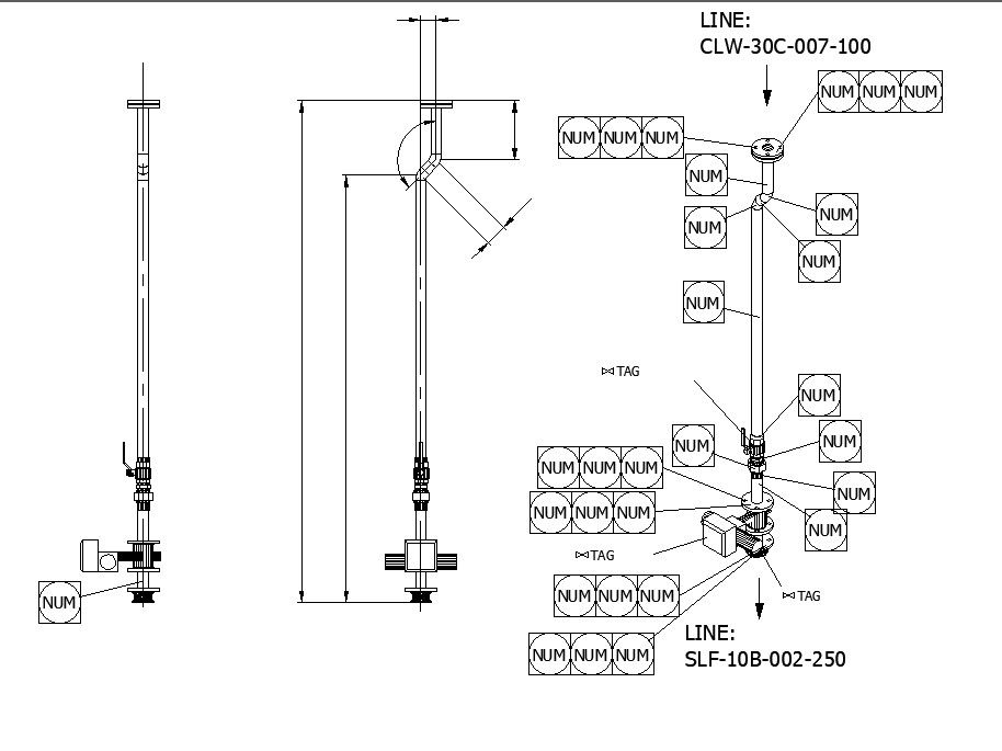 AutoCAD DWG File for Pump Dilution Line Details