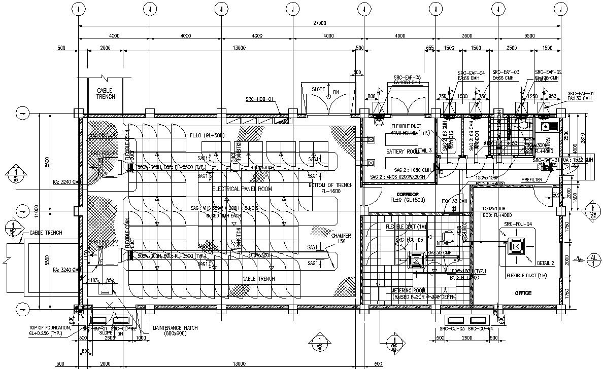 AutoCAD DWG drawing file contains an Electrical Panel room.Download the AutoCAD 2D DWG file.