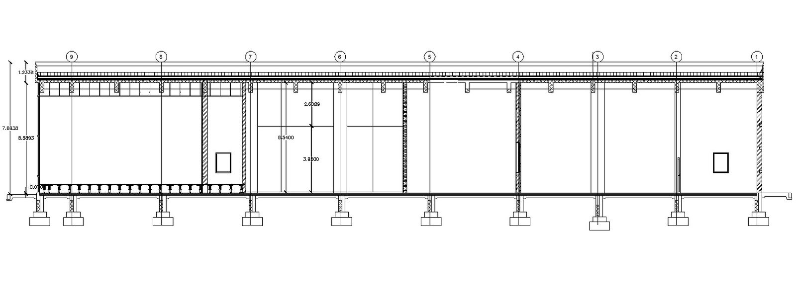 AutoCAD DWG file of the hall section details.Download the AutoCAD 2D DWG file.