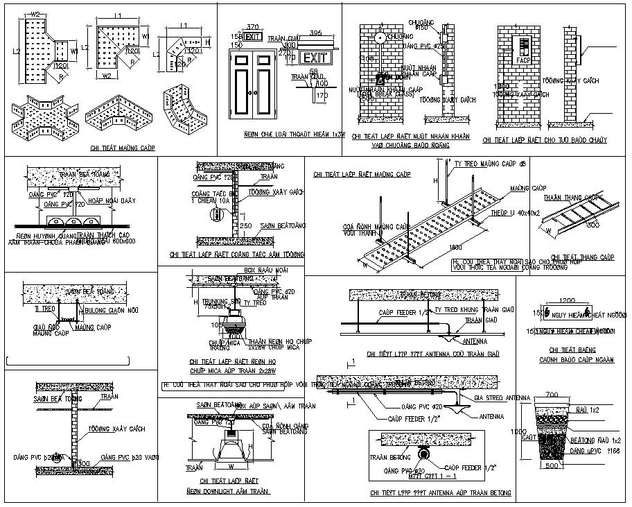 AutoCAD DWG files show the details of the sectional details of tower materials, download the AutoCAD dwg file.