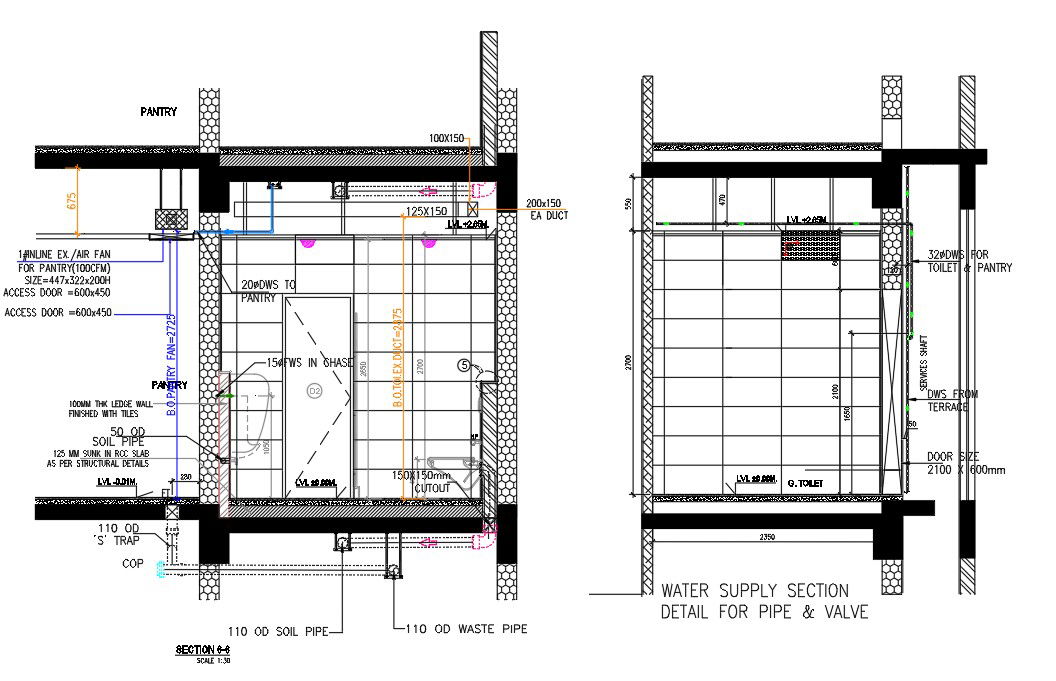 AutoCAD Drawing Toilet Building Download DWG File