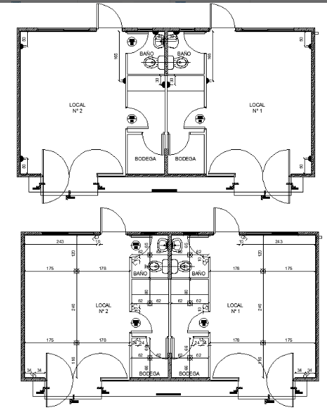 AutoCAD Drawing file of Public toilet .Download the DWG file.