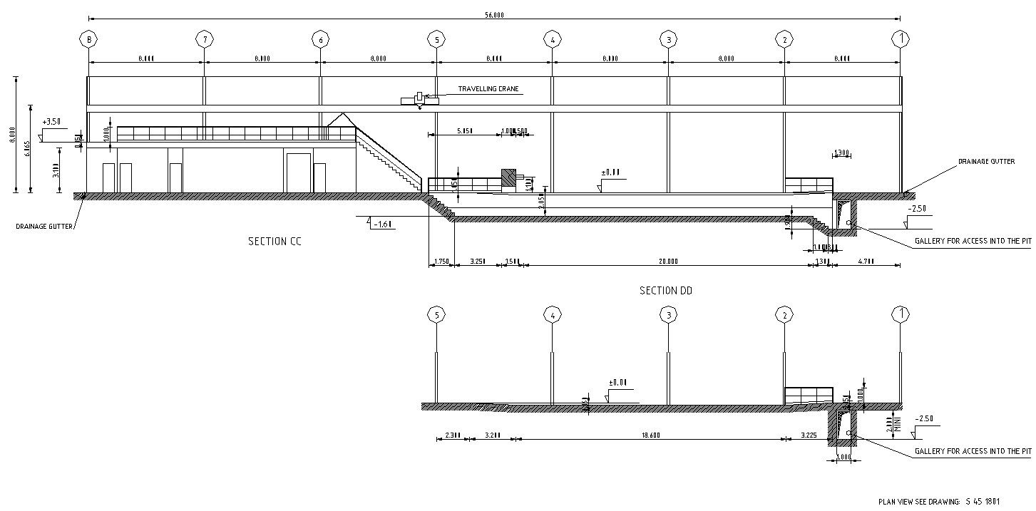 AutoCAD Drawing file of the typical diesel section details. Download the AutoCAD DWG file.