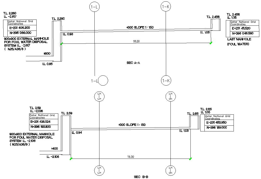 AutoCAD Drawing file of the typical manhole section details the AutoCAD Drawing file.Download the AutoCAD DWG file.