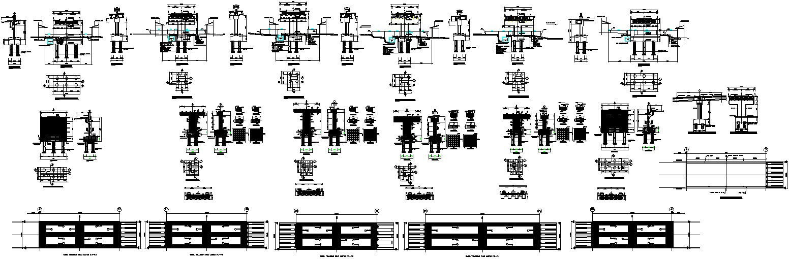 AutoCAD Drawing file showing the details of the drainage box culvert.Download the AutoCAD DWG file.