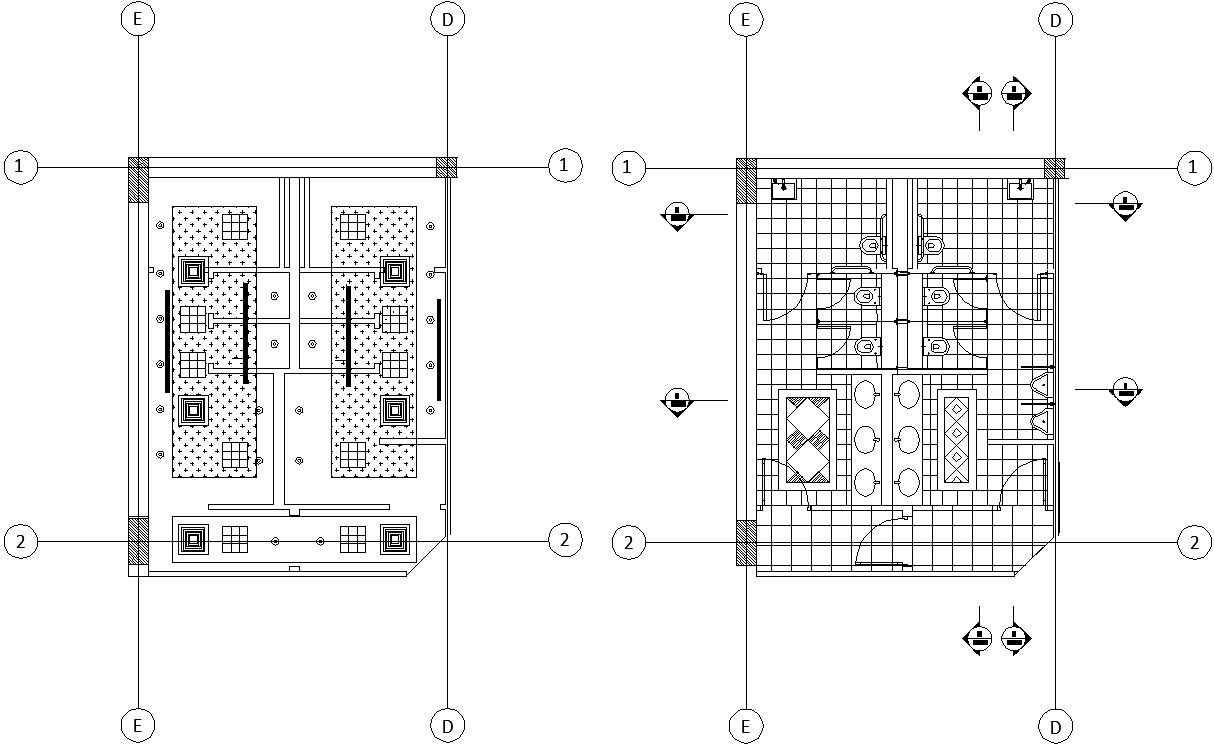 AutoCAD Drawing file shows the details of the public toilet room sectional drawing. Download the AutoCAD DWG file.