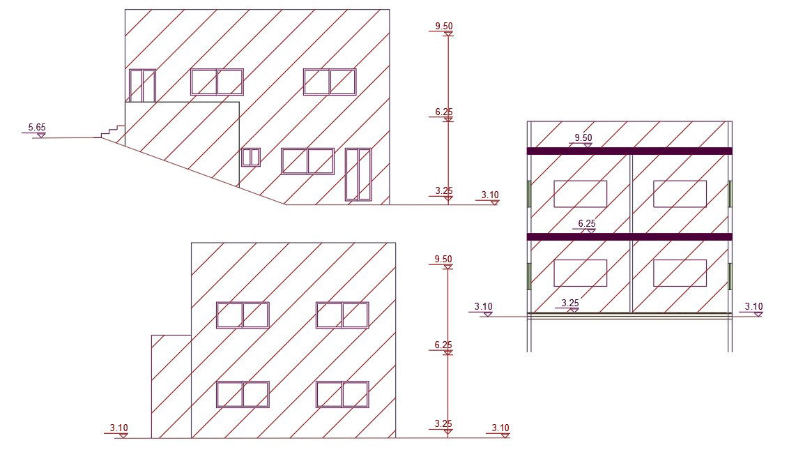 AutoCAD House Building Design CAD File