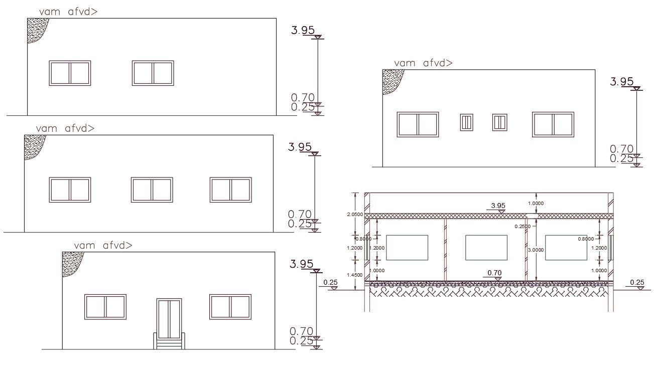 AutoCAD House Building Free Download DWG File