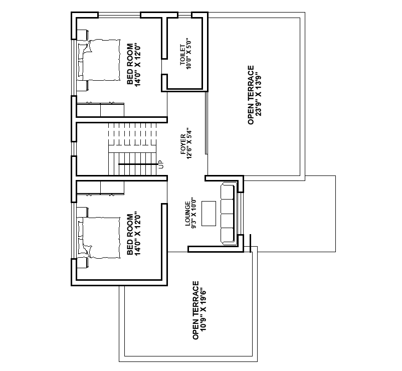 AutoCAD House First Floor Plan AutoCAD Drawing Download DWG File