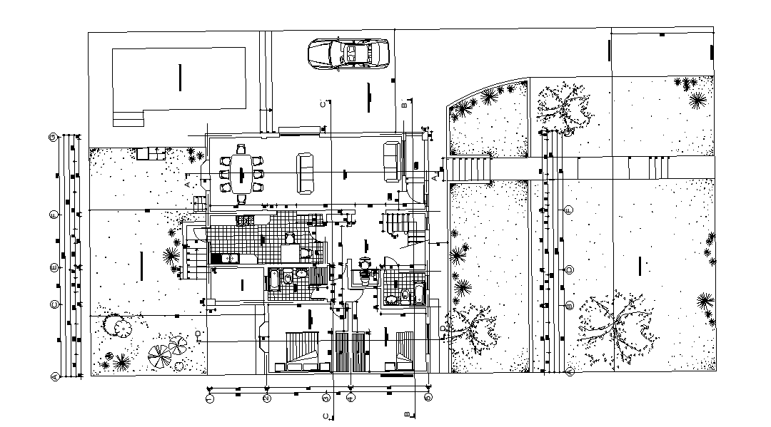 AutoCAD House Mater Plan Drawing Download DWG File
