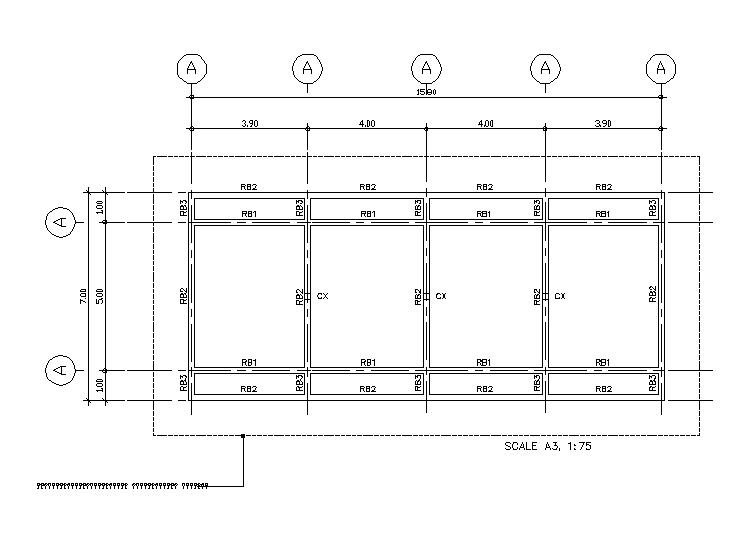 AutoCAD House Roof Beam Plan Free Download AutoCAD File