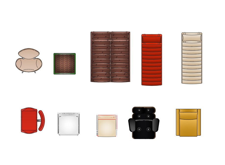 AutoCAD Multiple Chair CAD Blocks Drawing Free Download