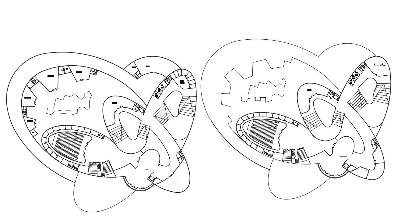 AutoCAD Museum Master Plan Drawing DWG File