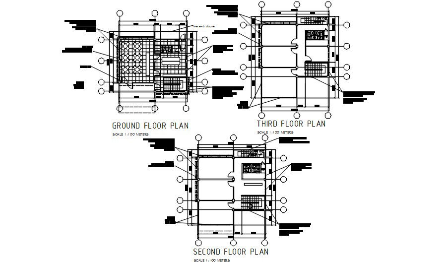 Office Floor Plan AutoCAD DWG Drawing for Commercial Projects
