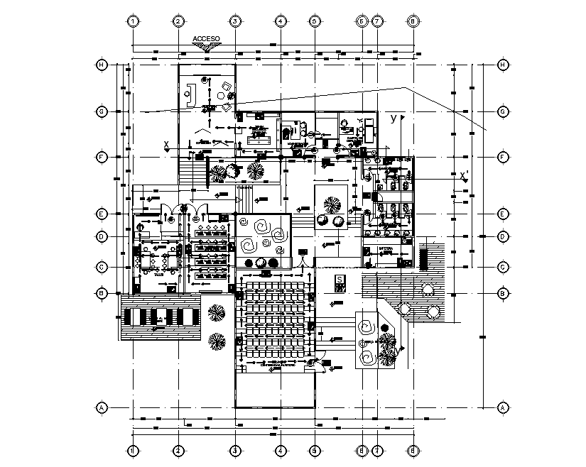 AutoCAD Office Furniture Floor Plan AutoCAD Drawing DWG File