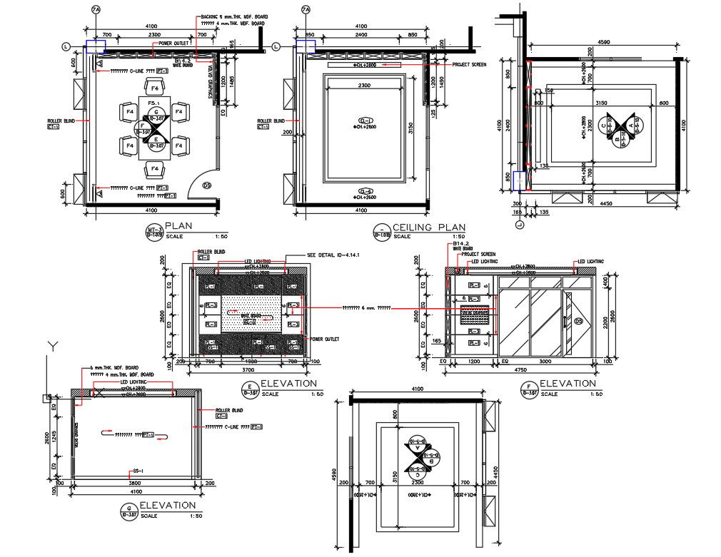 AutoCAD Office Interior Design DWG File